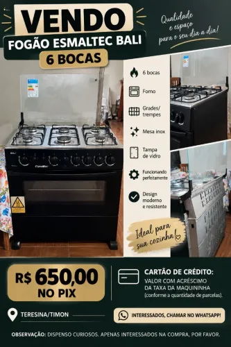 Vendo Fogão semino com marcas de uso