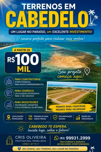 Imóvel para venda possui 840 metros quadrados em Intermares - Cabedelo - PB