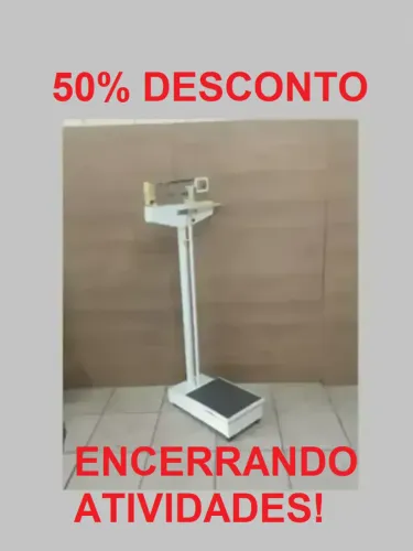 Balança Antropométrica Mecânica 150 kg Welmy 50% Desc. à Vista