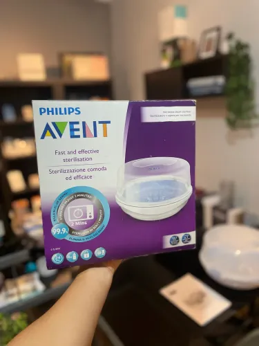 Esterilizador a vapor rapido para microondas