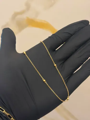 Cordão de ouro 18k feminino 45 centímetros.
