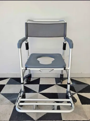 Cadeira de banho alumínio 100kg