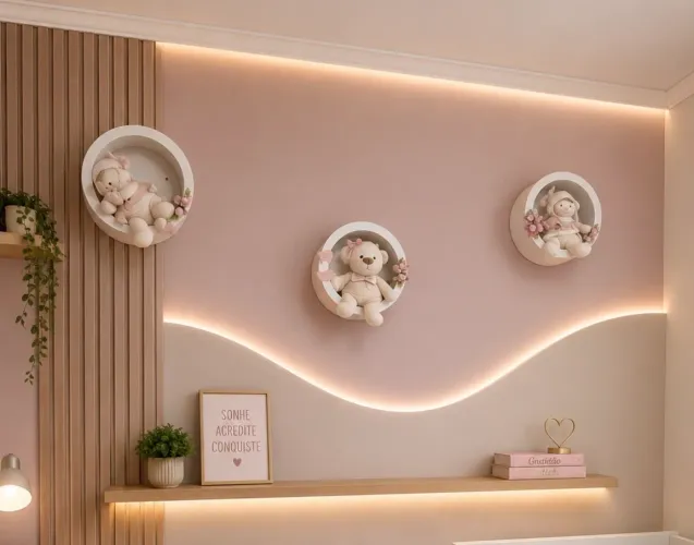 Nichos para quarto de bebê