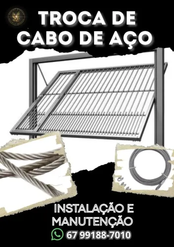 Cabo de Aço Segurança e Fluidez para seu Portão