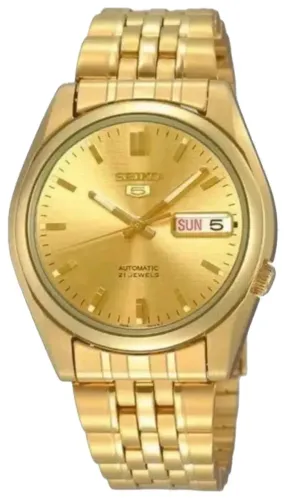 Seiko 5 dourado - original com caixa