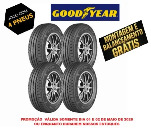 Jogo 4 Pneus Aro 13 Goodyear 175 x 70 Direction_Montagem+Balanceamento Grátis_Aceito Cartã