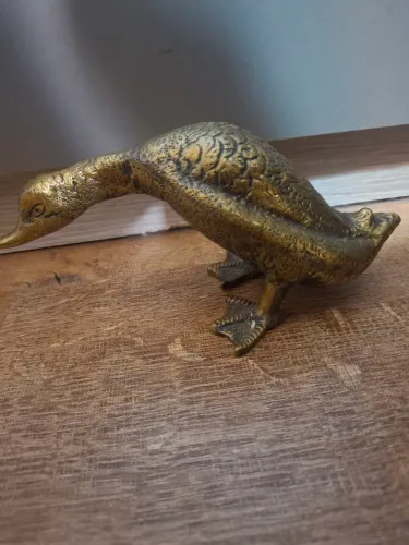 Enfeite decorativo em latão - replica de pato