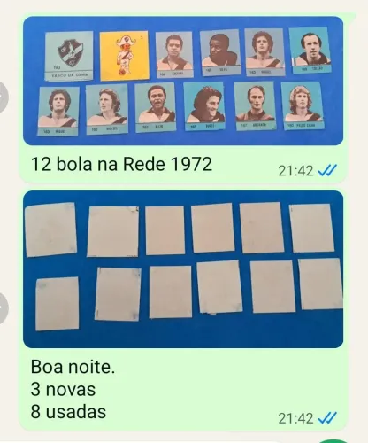 19 figurinhas VASCO DA GAMA 1962/1972