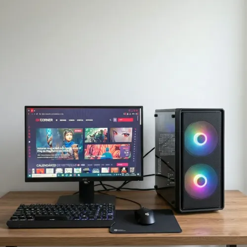 PC Gamer Completo Intel Core i5 16GB SSD 480GB GT 610 Monitor 19pol WiFi + Teclado e Mouse