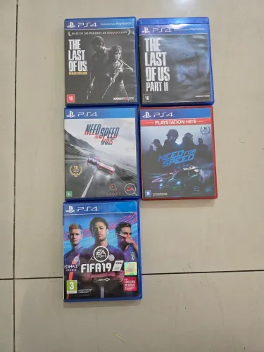 Lote 5 jogos playstation 4 .