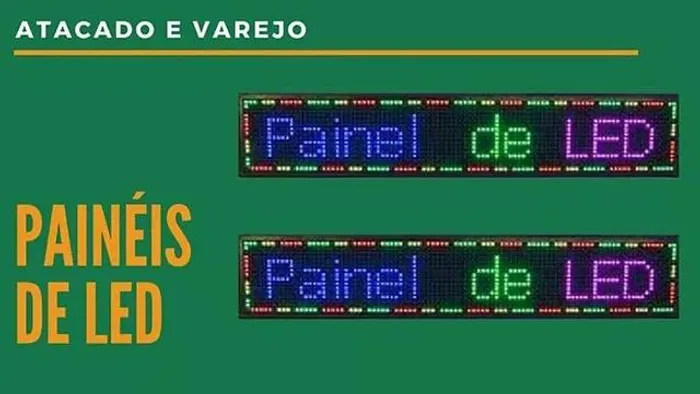 Painéis de LED Atacado e Varejo (Distribuidora JK Eletrônicos, Honestidade e Qualidade)