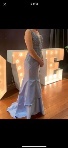 Vestido   festa azul serenity 