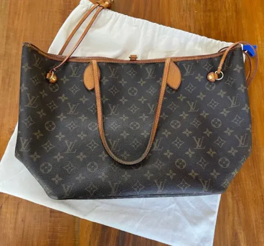 Bolsa Louis Vuitton Neverfull tamanho M - 1a linha em couro