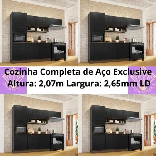 Cozinha Completa de Aço Exclusive - LD