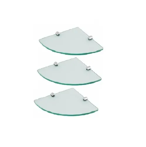 Porta Shampoo Canto com 20 cm Para Banheiro Kit Com 3