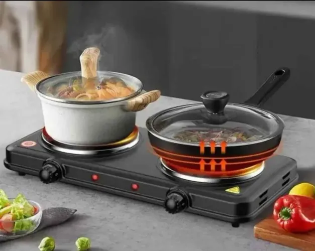 Fogao Cooktop Duplo Elétrico - Novo - Ideal para sua cozinha!