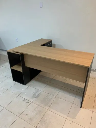 Mesa de escritório 100% em L MdF. Fabrico e entrego!