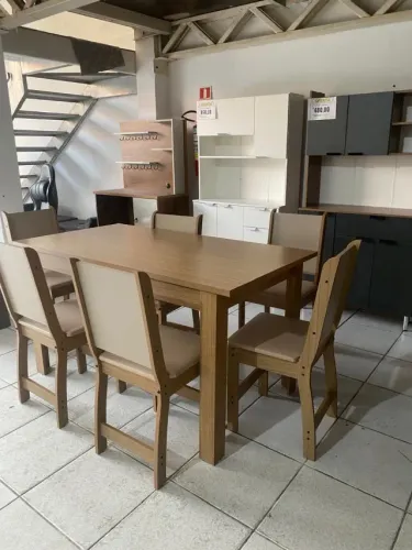 mesa de 6 lugares na promoção