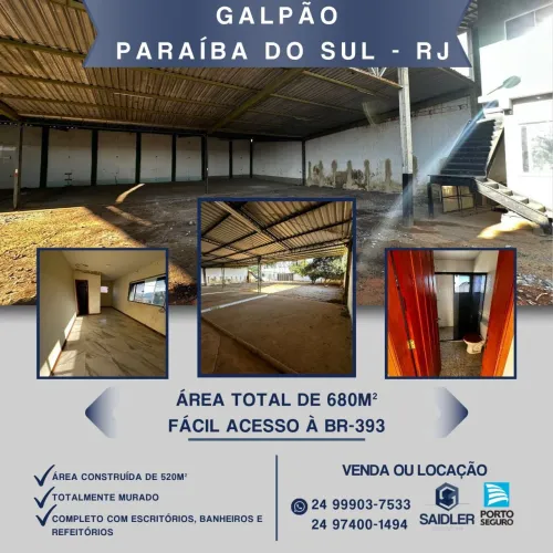 Galpão em Paraíba do Sul RJ 