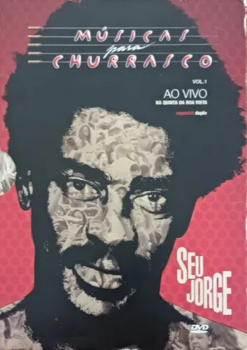 dvd Seu Jorge - Músicas para churrasco ao vivo vol1. Dvd Duplo