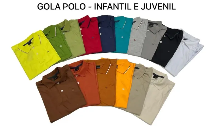 Polo Infantil e Juvenil Algodão