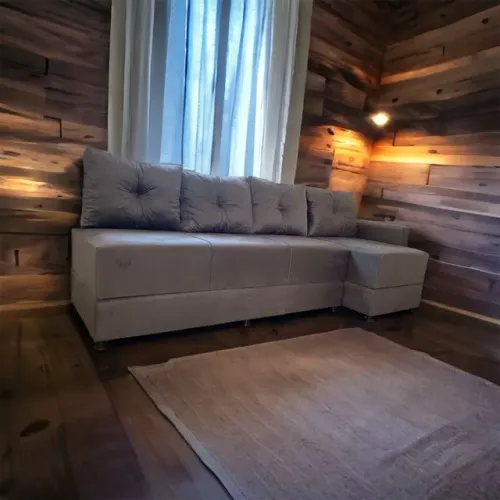 SOFÁ COM CHAISE, abre 3 CAMAS, NOVOS de fábrica , LINDO!
