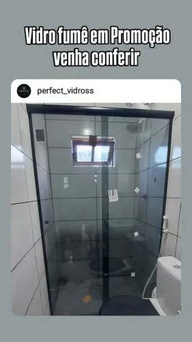 Box de vidro fumê para banheiro - promoção!