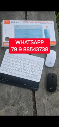 TECLADO + MOUSE BLUETOOTH ORIGINAL SEM FIO