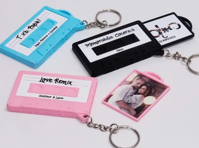 Chaveiro + Porta retrato Retrô 