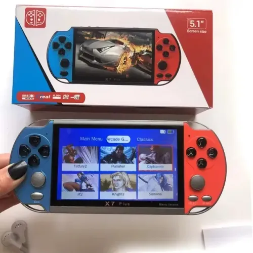 Vídeo Game Portátil X7 Plus Com Jogos Armazenados