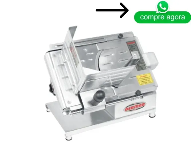 Cortador de Frios Bermar Lâmina 22Cm Inox Bivolt Novo