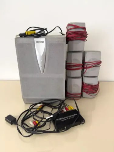 Kit Home Theater Ativo Extrator Hdmi Sistema 5.1 Gradiente