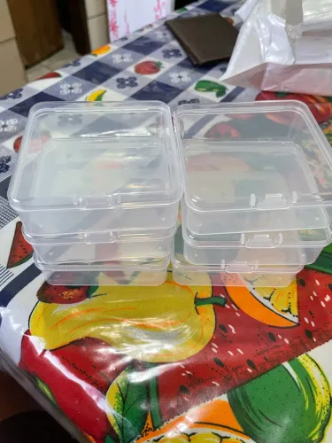 Kit com 6 Potes Plásticos Organizadores com Tampa - Empilháveis, Transparentes e Multiuso