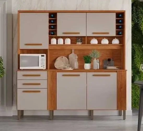 Armário de Cozinha Catar 6 Portas 2 Gavetas Novo Direto da fabrica