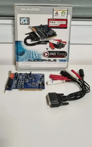 Placa De Som M-audio Audiophile 192