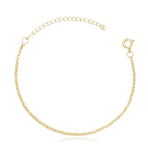 Pulseira elo português | Camadas em ouro