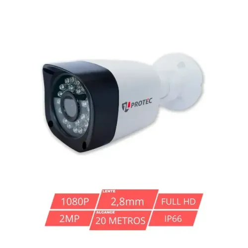 Câmeras Bullet de segurança 1080P AHD para DVR - JL Protec