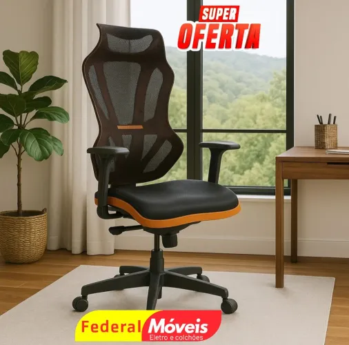 Cadeira Giratória Vizon - Visual arrojado e conforto na medida certa!