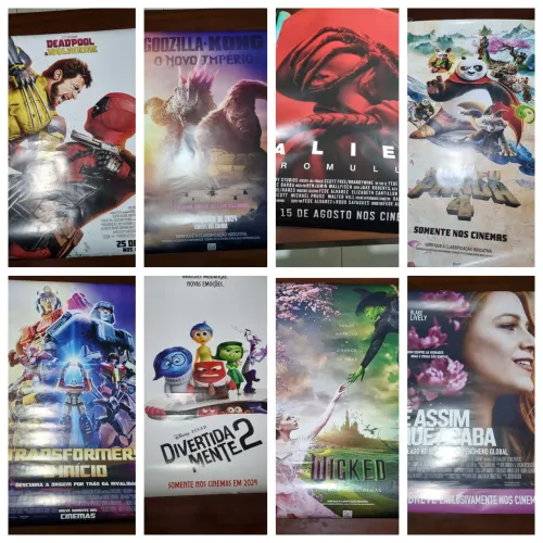 Pôsters do Cinema A PARTIR  R$40 +1 Brinde Aleat.