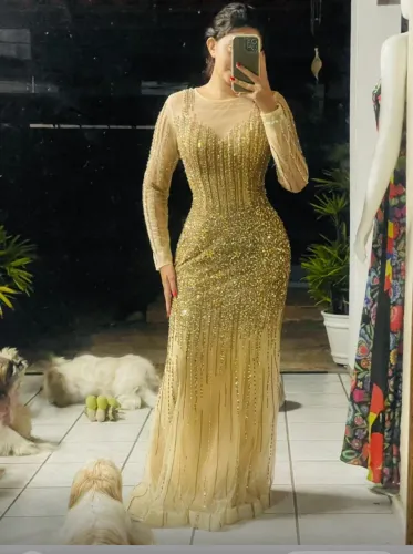 Vestido de festa lindíssimo todo na pedraria