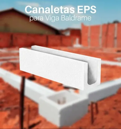 Canaleta de Isopor 1000x150x300mm | Inovação na Construção Civil