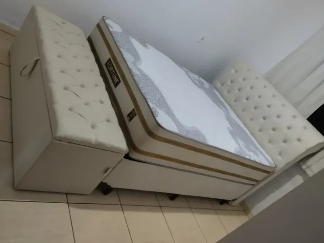 Cama queen size parcelo no cartão sem juros
