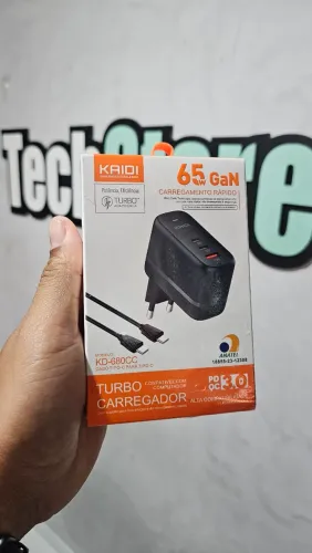 Carregador Notebook, Celular, Tablet etc USB C GAN 65w Garantia Kaidi