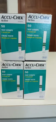 Tiras medição açúcar ACCU CHEK