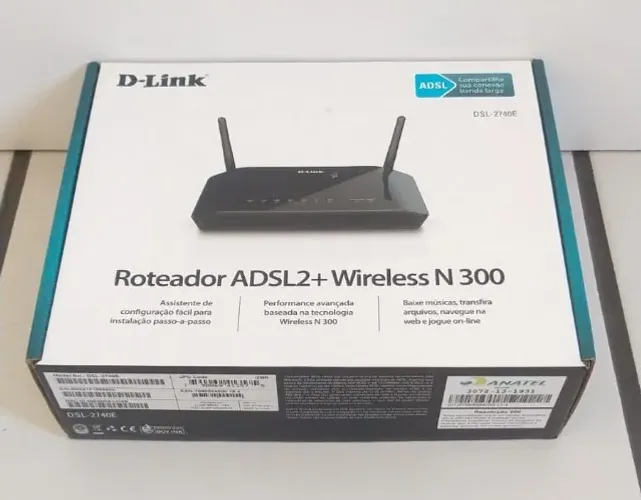 MODEM ROTEADOR D-Link DSL-2740E (ADSL2+ e Wireless N 300Mbps)