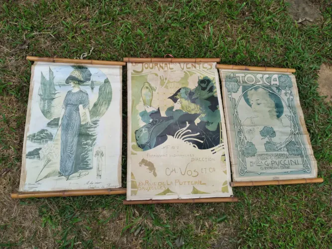 Três Posters Antigos - colecionismo