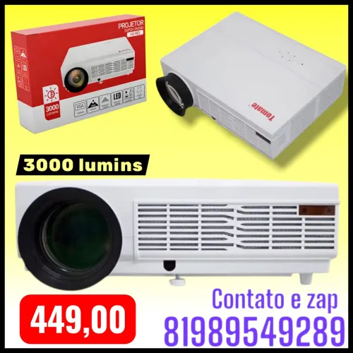 Projetor Multimidia 3000 Lumens 1080p