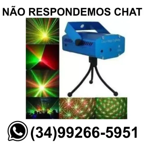 Mini Laser Jogo de Luz Led para Festa Boate Eventos - Bivolt 110/220v