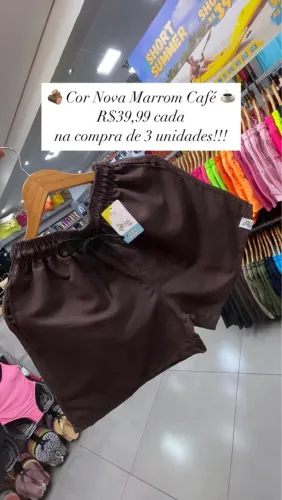 Short Marrom Café - Novo!