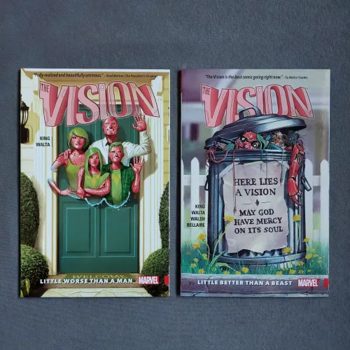 HQ Vision by Tom King Completo em 2 vols. (TPBs, 272 Pgs em Inglês, Importada, Marvel)